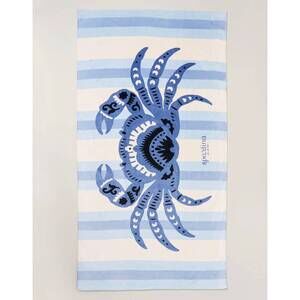 NEW SPARTINA 449 beach towel in blue crab